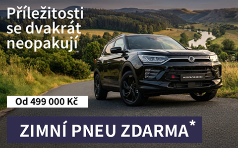 KGM - KORANDO + ZIMNÍ PNEU ZDARMA KGM - KORANDO + ZIMNÍ PNEU ZDARMA